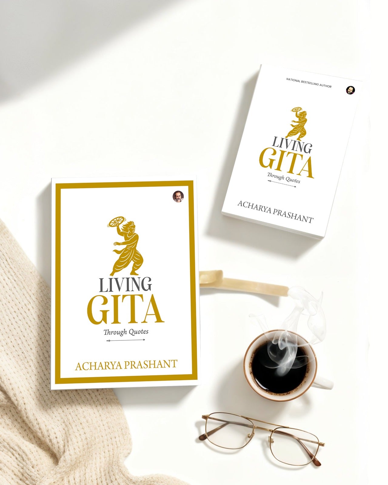 Living Gita: Through Quotes with a Gift Box | Limited Premium Edition